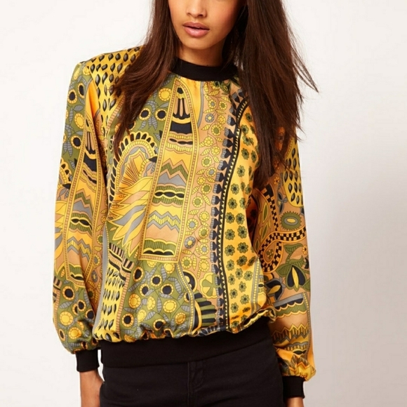 Asos Boho Pullover Crew Neck - Picture 1 of 4